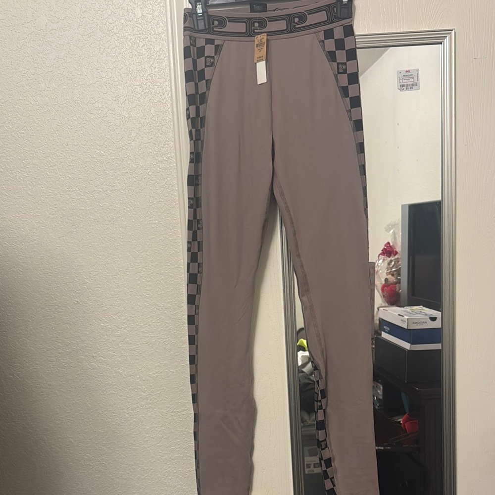 Checkered Pattern Leggings